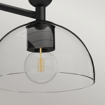 Люстра с 3-мя прозрачными полусферическими плафонами из стекла Alora Mood варинант исполнения - 8 | Loft Concept в Москве