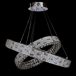 Люстра на 2 кольца с текстурной огранкой Reflection of Reality варинант исполнения - 6 | Loft Concept в Москве