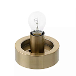 Настольный светильник с плафоном из затемненного стекла с рельефным узором Glass lampshade with Relief Pattern варинант исполнения - 2 | Loft Concept в Москве