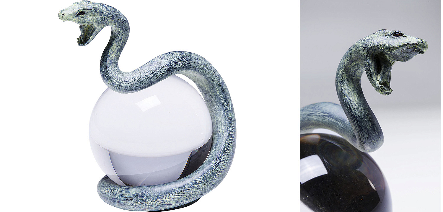 Статуэтка Змея на прозрачном шаре - Loft-Concept в Москве