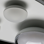 Потолочный светильник овальной формы белого цвета с 4-мя лампами Lunar Pebbles варинант исполнения - 11 | Loft Concept в Москве