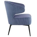 Современное мягкое кресло на металлических ножках Rakush Blue варинант исполнения - 5 | Loft Concept в Москве