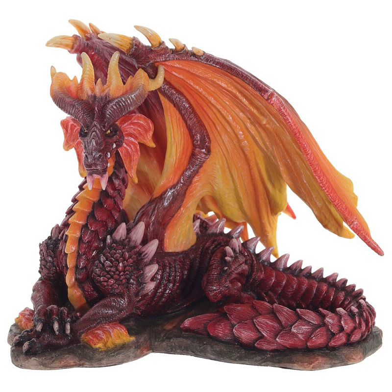     Red Dragon with Orange Wings Statuette     | Loft Concept 