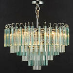 Дизайнерская люстра AQUA Blue Lagoon бирюзовое стекло несколько ярусов варинант исполнения - 6 | Loft Concept в Москве