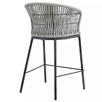 Стул барный с декоративным плетением на спинке и подлокотниках Chair Weave варинант исполнения - 3 | Loft Concept в Москве