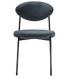 Стул металлический с мягкой спинкой и сиденьем из велюра Alfie Chair варинант исполнения - 5 | Loft Concept в Москве