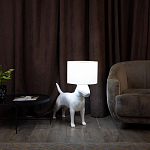 Лампа COLLECTION OF DOGS с абажуром Бультерьер варинант исполнения - 3 | Loft Concept в Москве