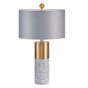Настольная лампа ZOEY TABLE LAMP Gray base Gray shade