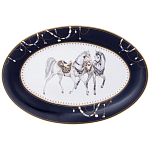 Сервиз обеденный из фарфора с изображением лошадей на 6 персон 23 предмета Porcelain Horse Set варинант исполнения - 2 | Loft Concept в Москве