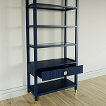 Стеллаж Elsa Dreams Blue со стеклянными полками и ящиком варинант исполнения - 3 | Loft Concept в Москве