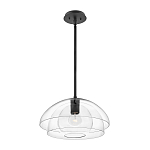 Подвесной светильник с прозрачным двойным стеклянным плафоном в форме купола и внутренней сферой Hinkley варинант исполнения - 2 | Loft Concept в Москве