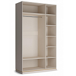 Шкаф трёхдверный с 1-ой зеркальной дверью Satin Furniture варинант исполнения - 3 | Loft Concept в Москве