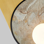 Бра с каменным диском в металлической раме Sandstone Painting варинант исполнения - 2 | Loft Concept в Москве