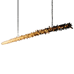 Люстра линейная светодиодная из необработанных кристаллов Mountain Comet варинант исполнения - 5 | Loft Concept в Москве