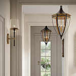 Подвесной светильник в форме фонаря чёрного цвета Black Lantern варинант исполнения - 3 | Loft Concept в Москве