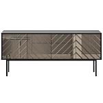 Длинная тумба с зеркальным декором Serena варинант исполнения - 5 | Loft Concept в Москве