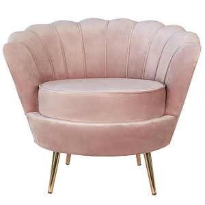 Кресло Розовый велюр Trapezium Pink velvet