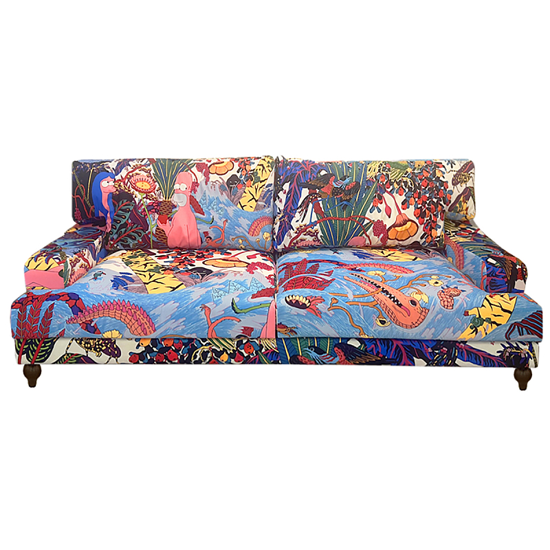 Премиальный Акцентный Диван Simpsons in Paradise Pop Art Sofa Мульти в Москве | Loft Concept 