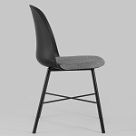 Стул из прочного пластика на металлическом основании Anora Black варинант исполнения - 3 | Loft Concept в Москве