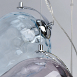 Люстра каскадная с 9-ю разноцветными стеклянными плафонами Kaleido варинант исполнения - 11 | Loft Concept в Москве