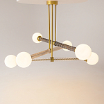 Люстра со стеклянными вставками Helios варинант исполнения - 2 | Loft Concept в Москве