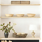 Настольная лампа деревянная с белым абажуром Wooden Table Lamp варинант исполнения - 6 | Loft Concept в Москве