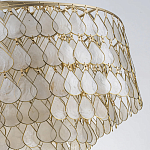 Люстра многоярусная с декором из натуральной морской ракушки Iridescent Light варинант исполнения - 8 | Loft Concept в Москве