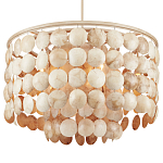 Люстра с каскадом из круглых декоративных элементов Texture Discs варинант исполнения - 2 | Loft Concept в Москве