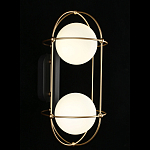 Бра настенное с 2 белыми плафонами Karina варинант исполнения - 2 | Loft Concept в Москве