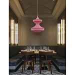 Подвесной вязаный розовый светильник «Моника» варинант исполнения - 2 | Loft Concept в Москве