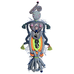 Кукла из одежды и павлопосадских платков Rusalka Blue Jeans 2 варинант исполнения - 1 | Loft Concept в Москве