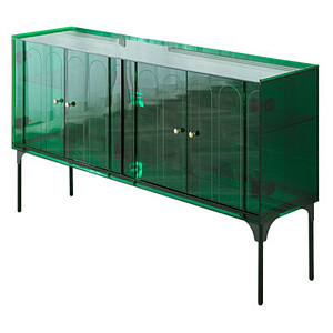 Зеленый комод из акрила Green Acrylic Furniture Chest of Drawers