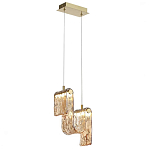 Подвесной светильник волнистой формы из фактурного стекла Wave варинант исполнения - 3 | Loft Concept в Москве