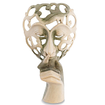 Маска ручной работы деревянная резная Beauty Mask варинант исполнения - 1 | Loft Concept в Москве