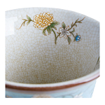 Ваза из голубого фарфора с бронзовыми элементами Blue Garden варинант исполнения - 4 | Loft Concept в Москве