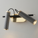 Бра с двумя цилиндрическими плафонами на магнитном креплении Bronze Concert варинант исполнения - 1 | Loft Concept в Москве