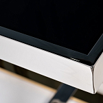 Столик журнальный квадратный с основанием в оттенках хром и золото Harmony Color and Shapes варинант исполнения - 2 | Loft Concept в Москве