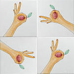 Плитка дизайнерская с рисунком Лимон варинант исполнения - 1 | Loft Concept в Москве