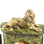 Настольный письменный набор из змеевика и бронзы с декором в виде льва Successful Leader варинант исполнения - 3 | Loft Concept в Москве