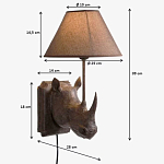 Бра Носорог Rhinoceros варинант исполнения - 7 | Loft Concept в Москве