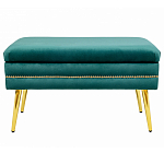 Мягкая банкетка с зоной для хранения Casket Green варинант исполнения - 1 | Loft Concept в Москве