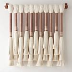 Плетеное настенное украшение с кистями Caballo Wall Hanging варинант исполнения - 3 | Loft Concept в Москве