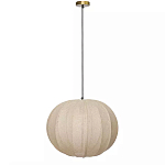 Подвесной светильник с бежевым тканевым абажуром Modern Textured Table Lamp варинант исполнения - 1 | Loft Concept в Москве