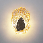 Бра с волнообразным стеклянным плафоном и вставкой из мрамора Liquid Stone варинант исполнения - 8 | Loft Concept в Москве