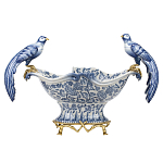 Фарфоровая чаша с птицами Blue and White варинант исполнения - 1 | Loft Concept в Москве