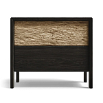 Тумба 2 ящика с подсветкой на рельефном фасаде Warm Industrial варинант исполнения - 1 | Loft Concept в Москве