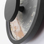 Бра круглое светодиодное с черной рамкой Stone Circle варинант исполнения - 3 | Loft Concept в Москве