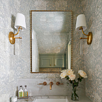 Зеркало прямоугольное в фактурной золотой раме Reflective Fabric варинант исполнения - 2 | Loft Concept в Москве