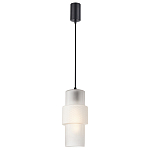 Подвесной светильник со стеклянным рифленым плафоном цилиндрической формы Eliara 13 варинант исполнения - 6 | Loft Concept в Москве