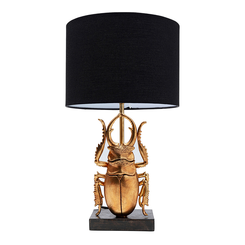 Настольная лампа Золотой жук Черный Золотой в Москве | Loft Concept 